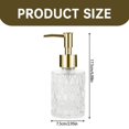 thumbnail image 2 of Clear Glass Soap Dispenser with Golden Pump for Bathroom, Refillable Kitchen soap Dispenser for Dish Soap, Bathroom Soap Dispenser for Hand Soap, Lotion, 1 Pcs, 6.88x2.95", 2 of 6