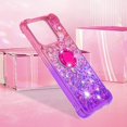 thumbnail image 7 of Slim Fit Phone Case for Xiaomi Redmi 12C, Bling Shiny Quicksand Effect TPU Bumper Case with Four Corners Heavy Anti-Fall Protection for Redmi 12C,Pink Purple, 7 of 7