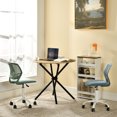 thumbnail image 1 of Homy Casa Round Computer Desks - 31.5 Inch Diameter Little Conference Table for Office Small Space, Natural, 1 of 5