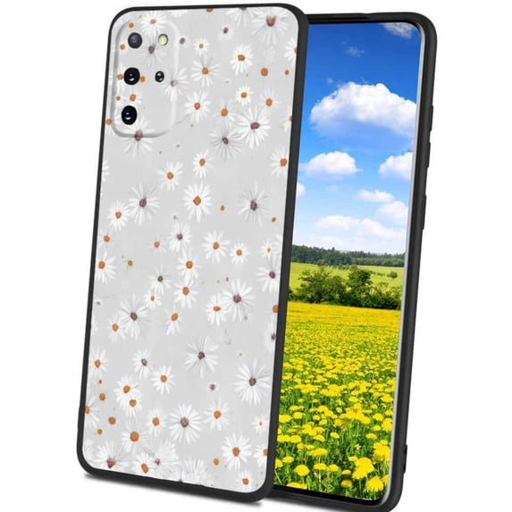 Daisies-Floral-2-174 Phone Case, Degined for Samsung Galaxy S20+ Plus Case Men Women, Flexible Silicone Shockproof Case for Samsung Galaxy S20+ Plus