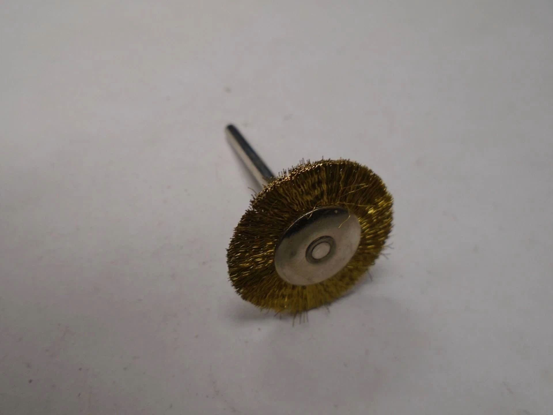 CIRCLE- Wire Brush 1" 1/8" Shank Fits Dremel New 3Pcs #8331