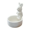 thumbnail image 2 of Boreal Craft Rabbit Ceramics Candle Holder Contract Elegant Candle Holder Cute Animal Candle Holder Desktop Ornament For Daily For Present Fall Candle Holder Centerpiece, 2 of 7
