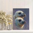 thumbnail image 2 of Qisvanset Seaside Promenade Sunset Canvas Print 12x16 Inch Entryway Decor, 2 of 8