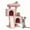 Pink, variant on OSM 34" Multi-Level Cat Tree Tower with Extra Large Perch, 2 Condos, Sisal Scratching Posts & Ramp, Climbing Stand for Indoor Cats and Kittens, Pink