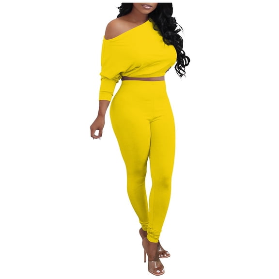 Womens Fleece Lined Leggings Fashion Women Autumn Lady Split 2 Piece Sports Suit Set Casual Solid Color Suit Winter Wool Warm Elastic Yoga Slim 0