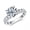 D, variant on AEHIO Moissanite Engagement Ring,4.3cttw D Color Round Cut, Gold Plated Sterling Silver Promise Anniversary Ring for Women