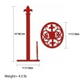 thumbnail image 4 of Home Basics Cast Iron Fleur De Lis Paper Towel Holder, Red, 4 of 6