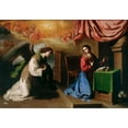 thumbnail image 3 of Francisco de Zurbarán 24x18 Black Modern Framed Museum Art Print Titled - The Annunciation, 3 of 5