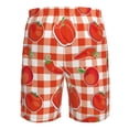 thumbnail image 6 of Kdxio Tomatoes And Chili Pattern Mens Casual Shorts - Drawstring Summer Beach Sports Shorts for Men, 6 of 9
