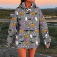 thumbnail image 2 of Enjoytime Womens Sweatshirts Halloween Ghost Printed Long Sleeve Hoodies Fall Fashion Cute Vintage Pullover Tops, 2 of 6
