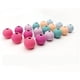 thumbnail image 2 of 40 piezas de colores de caramelo, cuentas de madera mixtas, bolas de madera de rayas de hilo para hacer joyas artesanales, 0,78 pulgadas Vhermosa, 2 of 3