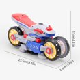 thumbnail image 4 of Motorcycle Transform, Electric Motorcycle Transform 360 Degree Rotating, 4 Wheels Motorcycle Toys with Music LED Light for Kids Boys Kindergarten, 4 of 4