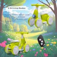 thumbnail image 7 of 6V Electric Baby Balance Bike with Bubble Machine,4 in 1 Toddler Balance Bike w/Remote Control for 1 Year Old Boys Girls Kids Ride on Toys w/Powered Motor,LED Lights (Cyan), 7 of 7