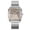 A, variant on Faceted Quartz Watch - Stainless Steel Pointer Wristwatch for Unisex Daily Business Use