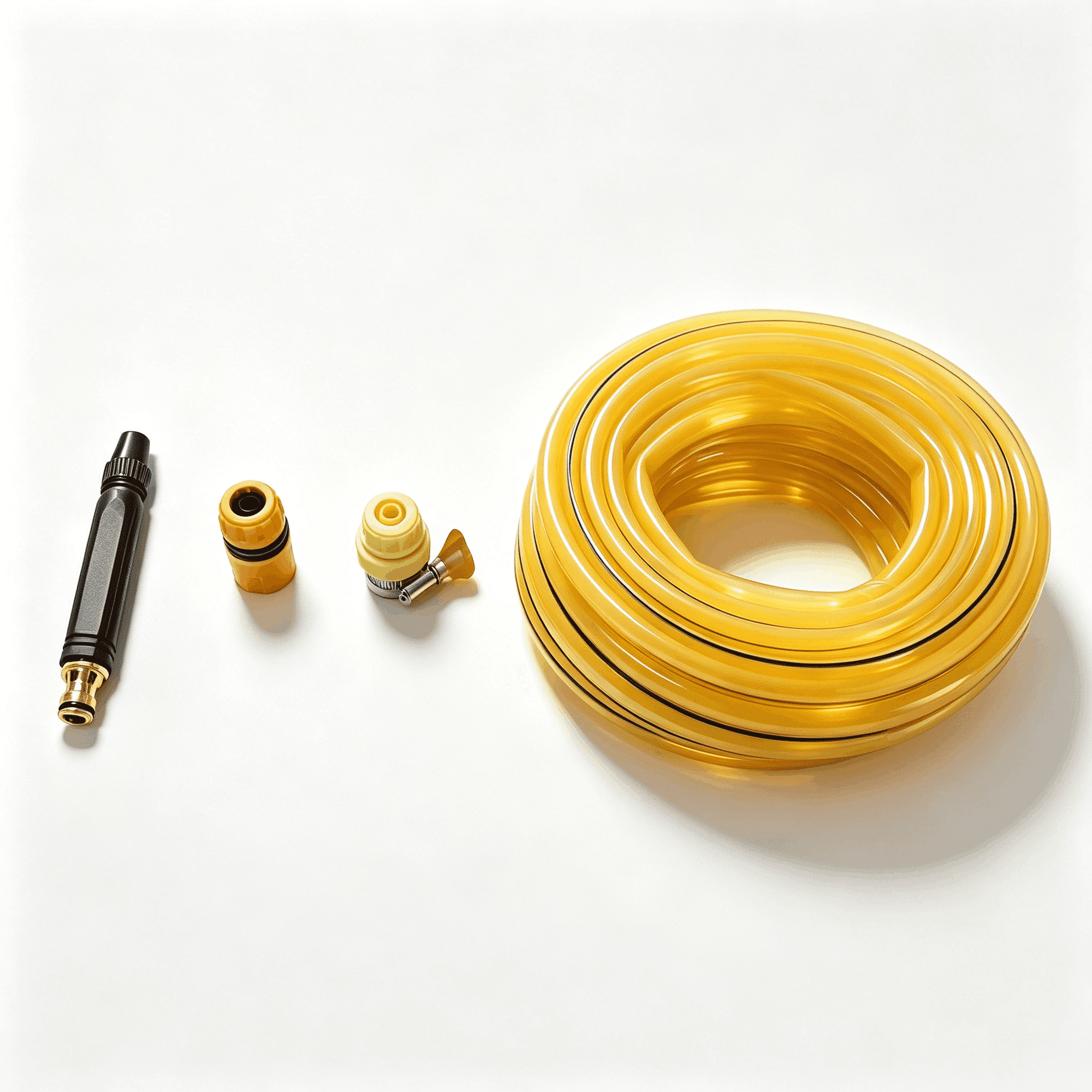 65.6 FT AnjiSee PVC Garden Water Hose Kit with Adjustable Nozzle & Quick Connect Fittings, Anti-Freezing Flexible Water Tubing for Yard Watering & Car Washing