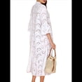 thumbnail image 2 of Vestido Bohemio con Cuello en V, Mangas Acampanadas y Bordado de Encaje para Mujer (2025) XL, 2 of 10