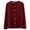 Red, variant on Loose Fit Button Front Cardigan Warm Thermal Soft Casual Outerwear Coat For Home And Outdoors