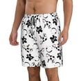 thumbnail image 2 of Goofa Cute Cow and Milk Stains Printed Mens Swim Trunks Summer Quick Dry Short Beach Swimwear Bathing Suits-Large, 2 of 9