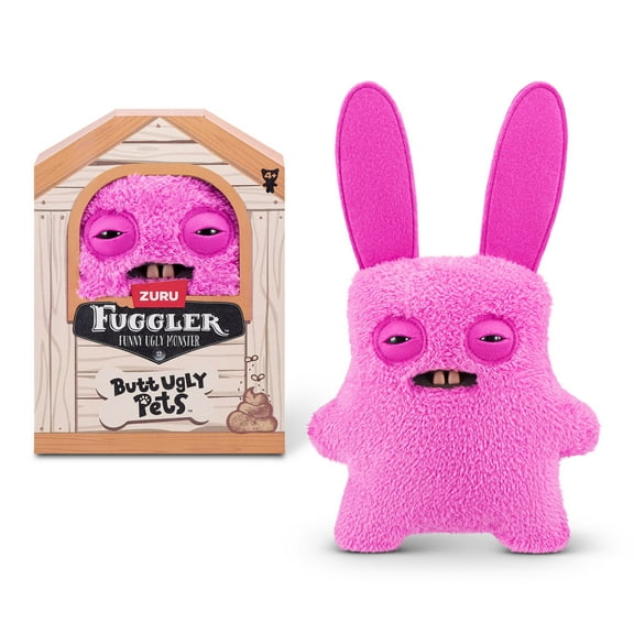 Fuggler Butt Ugly Pets 9 inch (Rabid Rabbit - Bunny), Ugly Monster Stuffed Animal Toy by ZURU