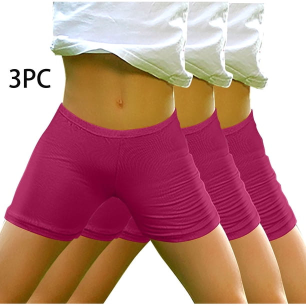 Odeerbi 3-14 Años Niñas 3 Pcs Algodón Pantalones Cortos Verano Seguridad Bajo Vestido Slip Pantalones Cortos Encaje Yoga Danza Pantalones Cortos Cintura Elástica