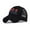 Black, variant on Danhjin American Flag Unisex Baseball Hat for Men and Women - USA Flag Mesh Snapback Flat Visor Cap Adjustable on