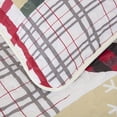 thumbnail image 4 of Christmas Quilt Set Queen King Rustic Christmas Santa Tree Snowman Cardinal Holly Pattern Bedding Quilted Bedspread Coverlet with 2 Pillow Shams for All Season Cozy Winter, Christmas Bedroom, Festive, 4 of 6