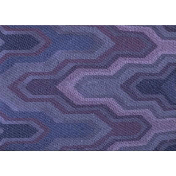 Ahgly Company Indoor Rectangle Patterned Slate Blue Area Rugs, 5' x 8'