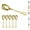 3.Gold, variant on ReaNea  Gold Dinner Spoons 6 Pieces Stainless Steel Table Dessert Spoons Sliverware Set