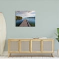 thumbnail image 2 of Soothing Lake Dock Mountains Landscape Photograph Gallery Wrapped Canvas Print Wall Art, 2 of 7