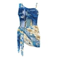 thumbnail image 6 of POLERO Girls' Tropical Palm & Floral One-Piece Swimsuit with Mesh Cover Up Skirt - Quick Dry, Adjustable Straps for Beach & Pool Vacations, 7-18 Years, 6 of 10