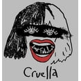 thumbnail image 2 of Men's Cruella Look Fabulous Drawing  Graphic Tee Athletic Heather Small, 2 of 5