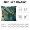 thumbnail image 5 of PRATYUS Throw Pillow Cover Navy Turquoise Blue Tan Marble Stone Fluid Colorful Home Decor Square Pillow Case for Men Women Bedroom Livingroom Cushion Cover 22x22in, 5 of 5