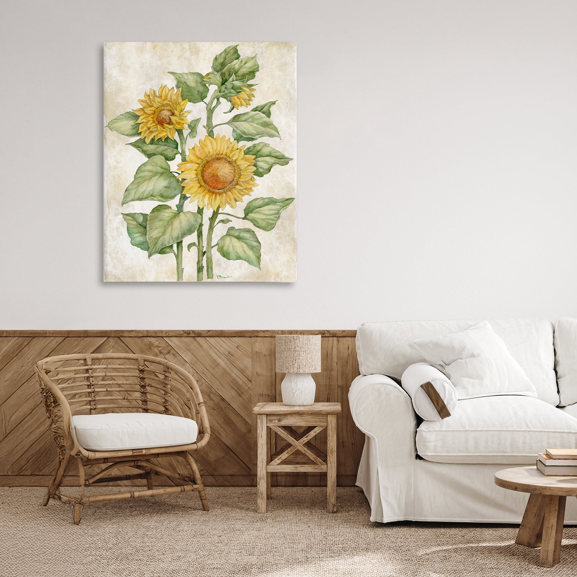 Stupell Industries Floral Journal Sunflower Canvas Wall Art, design by Paul Brent