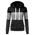 thumbnail image 3 of Sudadera informal de manga larga para mujer, chaqueta fina de retazos de colores, otoño, 3 of 4
