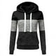 thumbnail image 4 of Sudadera informal de manga larga para mujer, chaqueta fina de retazos de colores, otoño, 4 of 5