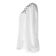 thumbnail image 2 of Blusa George Talla M Estampado en Pecho Blanco, 2 of 4