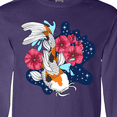 thumbnail image 4 of Inktastic Japanese Koi Fish Pond with Stars Long Sleeve T-Shirt, 4 of 5