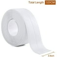 thumbnail image 2 of Bath Kitchen Caulk Tape Sealant Strip, PVC Self Adhesive Waterproof Sealing Tape for Bathtub,Sink,Toilet and Floor Wall Edge Protector (White), 2 of 7