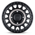thumbnail image 3 of Black Rhino Powersports Aluminum Rim SANDSTORM UTV 15X7in Semi Gloss Black with Machined Tint Finish, 1570SND364136M06, 3 of 3