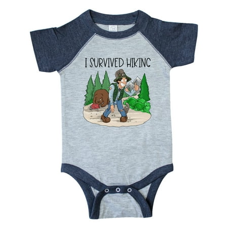 

Inktastic I Survived Hiking Gift Baby Boy or Baby Girl Bodysuit