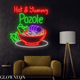 thumbnail image 2 of Glowneon Hot & Yummy Pozole Neon Sign, Pozole Led Sign, Mexican Light, 2 of 5