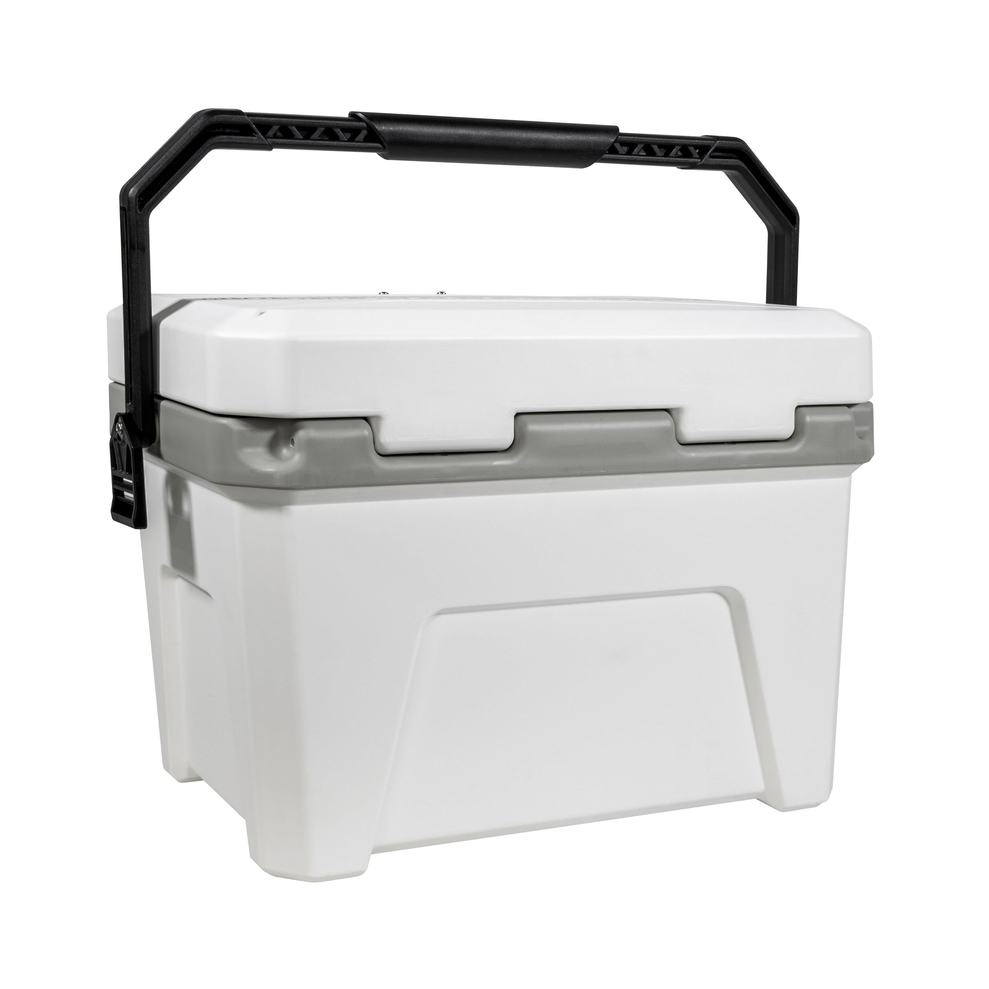 Plano Frost 21 Quart Heavy Duty Cooler w/ Built In Bottle Opener and Dry Basket, White