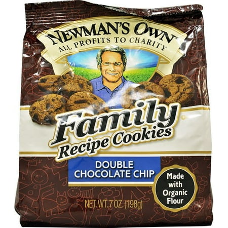 (2 Pack) Newman's Own Family Recipe Cookies Double Chocolate Chip, 7.0