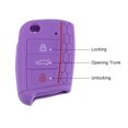 thumbnail image 3 of Unique Bargains Car Key Silicone Case for VW Golf 7 Mk7 Polo Jetta 3 Button Honeycomb Pattern Car Key Cover Pink, 3 of 6