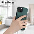 thumbnail image 5 of Dteck Crossbody Strap Case for iPhone 13, Shockproof Leather Case Card Slots Wallet Back with Ring Holder Kickstand Cover for iPhone 13 ,Green, 5 of 6