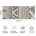 thumbnail image 3 of Beige Geometric Stripe Diamond Pattern Bathroom Rugs Mat,Non Slip Microfiber Bathroom Rug,Rubber Backing,Soft Bathroom Mats for Bathroom Floor,Tub and Shower,60x24in(150x60cm), 3 of 5