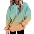 thumbnail image 2 of Craaazy Hoodies for Women Tie Gifts Dye Long Sleeve Casual Colorful Pullover Hoodie Fall Sweater Oversized Drawstring Hooded Swea tshirt With Pocket, 2 of 5