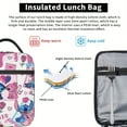 thumbnail image 6 of Stitch & Lilo Lunch Bag - Reusable Insulated Tote with Black Handles, Pink & White Design, Thermal Preservation for Office, Work, Picnic, Camping - Non-Food Contact, Lunch Bag Insulated, 6 of 8