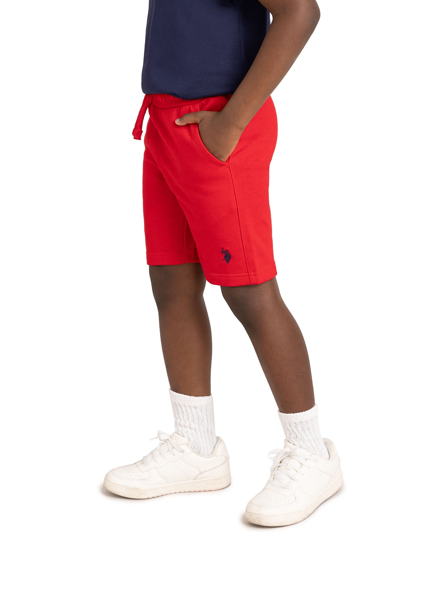 U.S. Polo Assn. Boys Fleece Short with Zipper Pockets, Sizes 4-18