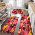 thumbnail image 2 of Golden Retriever Hawaiian Kitchen Rugs Sets Of 3,Kitchen Runner Rugs Non Skid Washable,Decorative Kitchen Floor Mats for Kitchen,Sink,Laundry,17"x30"+ 17"x47" + 17"x59", 2 of 6